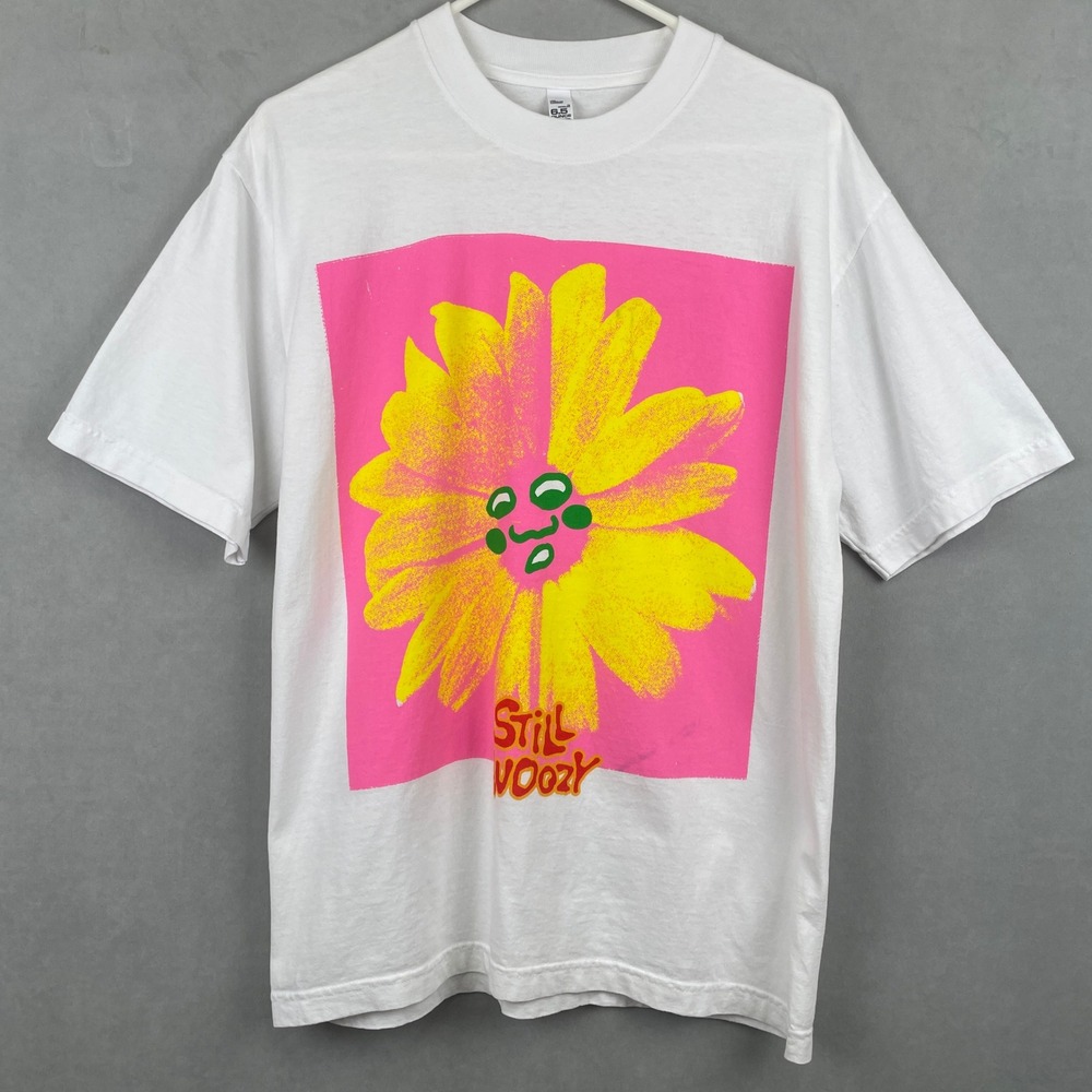 Still Woozy Flower Face Off Loveseat Tour T-Shirt LA Apparel White S USA Made